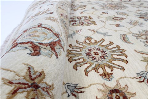 Chobi Beige Round Hand Knotted 80 X 82 Area Rug 250-26434 Image 1
