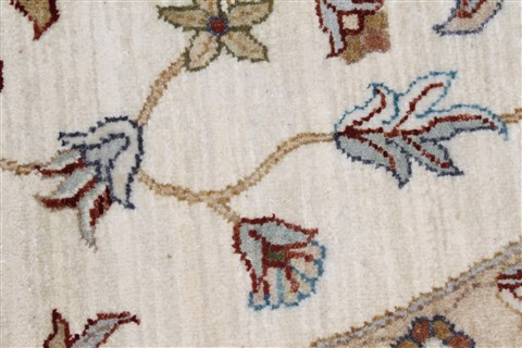Chobi Beige Round Hand Knotted 80 X 82 Area Rug 250-26434 Image 7