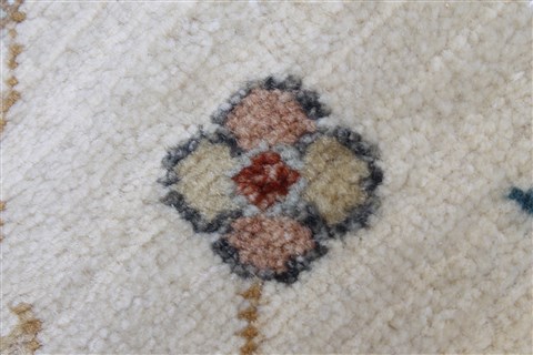 Chobi Beige Round Hand Knotted 80 X 82 Area Rug 250-26434 Image 9