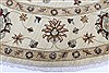 Chobi Beige Round Hand Knotted 80 X 82  Area Rug 250-26434 Thumb 4