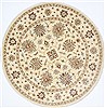Chobi Beige Round Hand Knotted 80 X 82  Area Rug 250-26434 Thumb 0