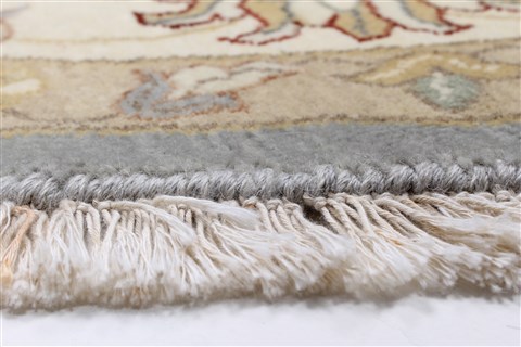 Chobi Blue Round Hand Knotted 81 X 81 Area Rug 250-26436 Image 5