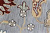 Chobi Blue Round Hand Knotted 81 X 81 Area Rug 250-26436 Thumb 6