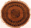 Bokhara Brown Round Hand Knotted 33 X 33  Area Rug 253-26438 Thumb 0