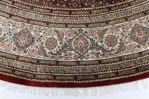 Mahi Blue Round Hand Knotted 83 X 83 Area Rug 250-26439 Image 4