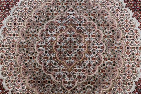 Mahi Blue Round Hand Knotted 83 X 83 Area Rug 250-26439 Image 5