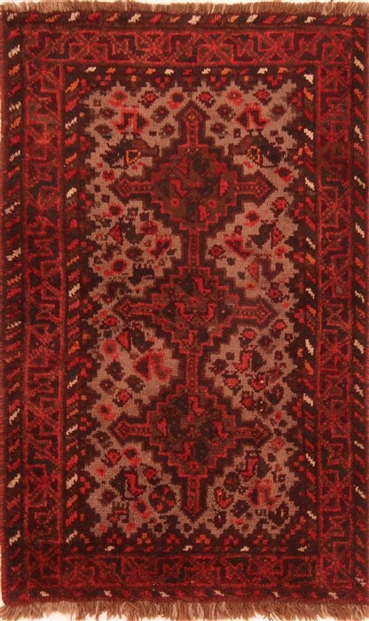 Shiraz Red Hand Knotted 29 X 44  Area Rug 253-26440 Image 0