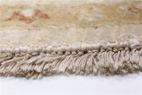 Chobi Beige Round Hand Knotted 80 X 81 Area Rug 250-26441 Image 5