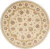 Chobi Beige Round Hand Knotted 80 X 81  Area Rug 250-26441 Thumb 0