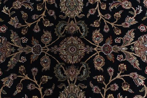 Jaipur Black Round Hand Knotted 79 X 711 Area Rug 250-26444 Image 5