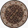Jaipur Black Round Hand Knotted 79 X 711  Area Rug 250-26444 Thumb 0