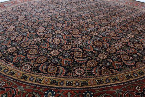 Herati Red Round Hand Knotted 711 X 711 Area Rug 250-26445 Image 4