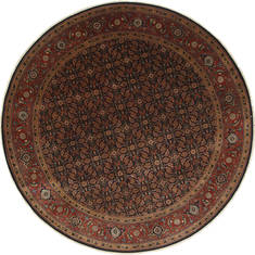 Herati Red Round Hand Knotted 7'11" X 7'11"  Area Rug 250-26445