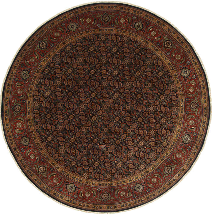 Herati Green Round Hand Knotted 81 X 81  Area Rug 250-26446 Image 0