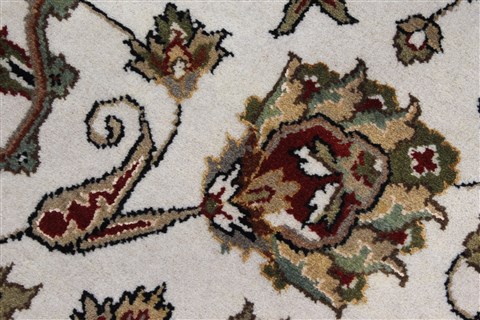 Kashmar Beige Round Hand Knotted 77 X 77 Area Rug 250-26448 Image 6