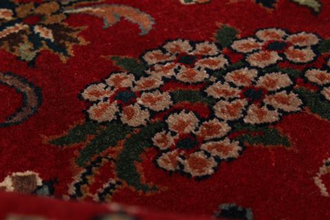 Kashmar Green Round Hand Knotted 82 X 82 Area Rug 250-26451 Image 8