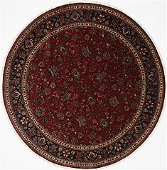 Kashmar Green Round Hand Knotted 8'2" X 8'2"  Area Rug 250-26451