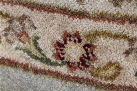 Kashmar Beige Round Hand Knotted 80 X 80 Area Rug 250-26455 Image 2