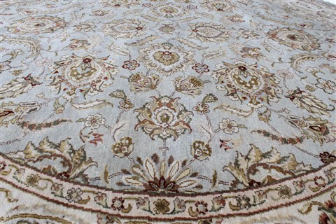 Kashmar Beige Round Hand Knotted 80 X 80 Area Rug 250-26455 Image 5