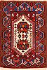 Hamedan Red Square Hand Knotted 18 X 24  Area Rug 100-26456 Thumb 0