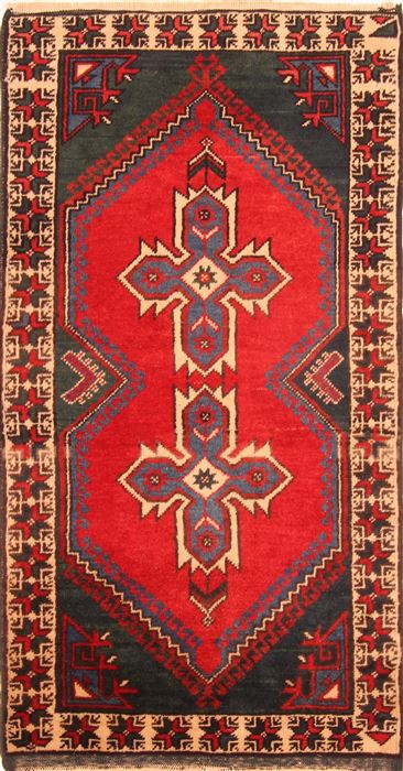 Kazak Multicolor Hand Knotted 24 X 44  Area Rug 253-26459 Image 0