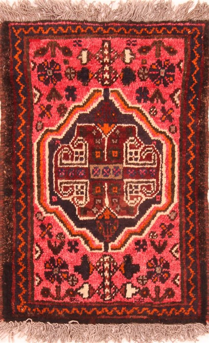 Baluch Red Square Hand Knotted 28 X 211  Area Rug 253-26463 Image 0