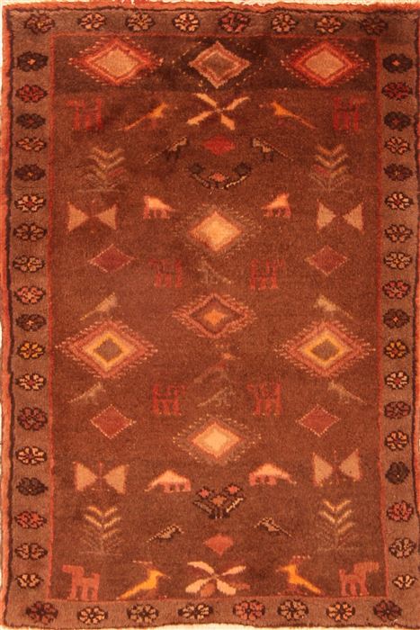 Kelardasht Brown Hand Knotted 25 X 31  Area Rug 253-26468 Image 0
