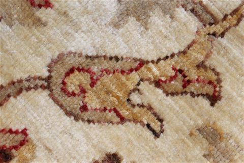 Chobi Red Round Hand Knotted 83 X 84 Area Rug 250-26469 Image 10