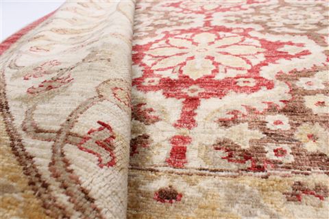 Chobi Red Round Hand Knotted 83 X 84 Area Rug 250-26469 Image 1
