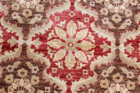 Chobi Red Round Hand Knotted 83 X 84 Area Rug 250-26469 Image 5