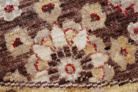 Chobi Red Round Hand Knotted 83 X 84 Area Rug 250-26469 Image 8