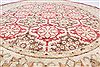 Chobi Red Round Hand Knotted 83 X 84 Area Rug 250-26469 Thumb 3