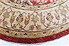 Chobi Red Round Hand Knotted 83 X 84 Area Rug 250-26469 Thumb 4
