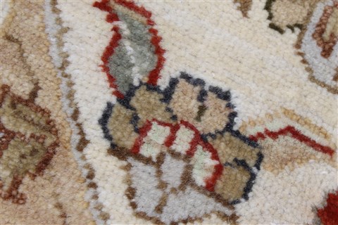 Chobi Blue Round Hand Knotted 79 X 80 Area Rug 250-26470 Image 7