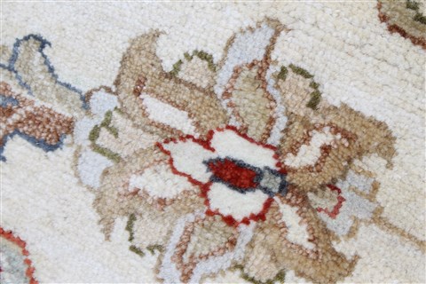 Chobi Blue Round Hand Knotted 79 X 80 Area Rug 250-26470 Image 8