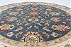 Chobi Blue Round Hand Knotted 79 X 80  Area Rug 250-26470 Thumb 2