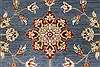 Chobi Blue Round Hand Knotted 79 X 80  Area Rug 250-26470 Thumb 4