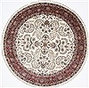 Kashmar Grey Round Hand Knotted 82 X 82 Area Rug 250-26471 Thumb 0