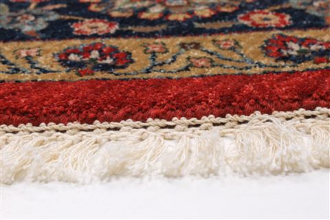 Tabriz Blue Round Hand Knotted 711 X 711 Area Rug 250-26472 Image 5