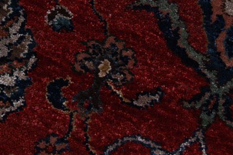 Tabriz Blue Round Hand Knotted 711 X 711 Area Rug 250-26472 Image 6