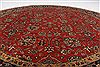 Tabriz Blue Round Hand Knotted 711 X 711  Area Rug 250-26472 Thumb 2