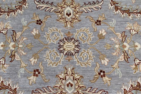 Chobi Blue Round Hand Knotted 80 X 81 Area Rug 250-26473 Image 5
