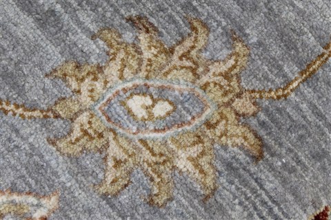 Chobi Blue Round Hand Knotted 80 X 81 Area Rug 250-26473 Image 9