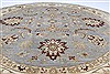 Chobi Blue Round Hand Knotted 80 X 81  Area Rug 250-26473 Thumb 3
