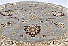 Chobi Blue Round Hand Knotted 80 X 81 Area Rug 250-26473 Thumb 3