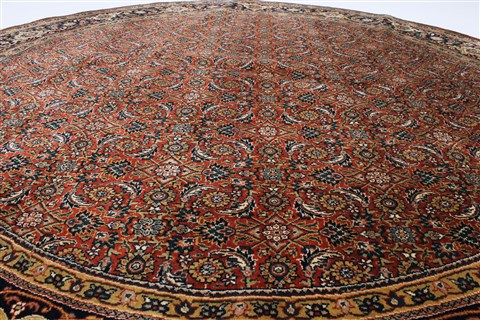 Herati Green Round Hand Knotted 79 X 79 Area Rug 250-26474 Image 2