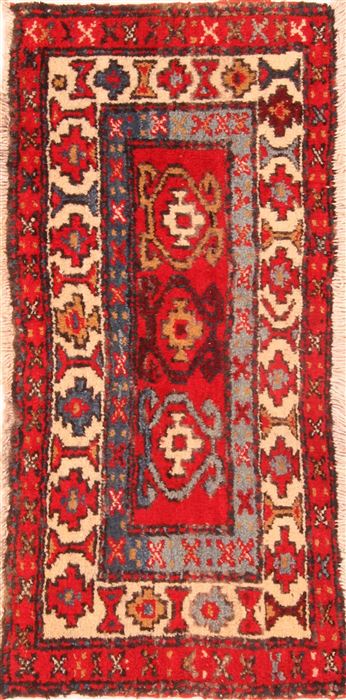 Karajeh Red Hand Knotted 16 X 35  Area Rug 253-26479 Image 0