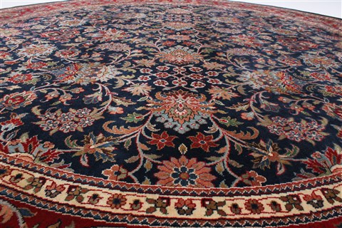 Kashmar Red Round Hand Knotted 80 X 80 Area Rug 250-26481 Image 2