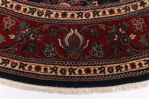 Kashmar Red Round Hand Knotted 80 X 80 Area Rug 250-26481 Image 3