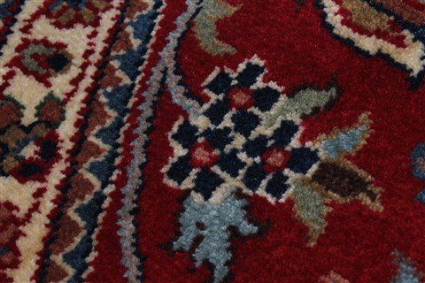 Kashmar Red Round Hand Knotted 80 X 80 Area Rug 250-26481 Image 7